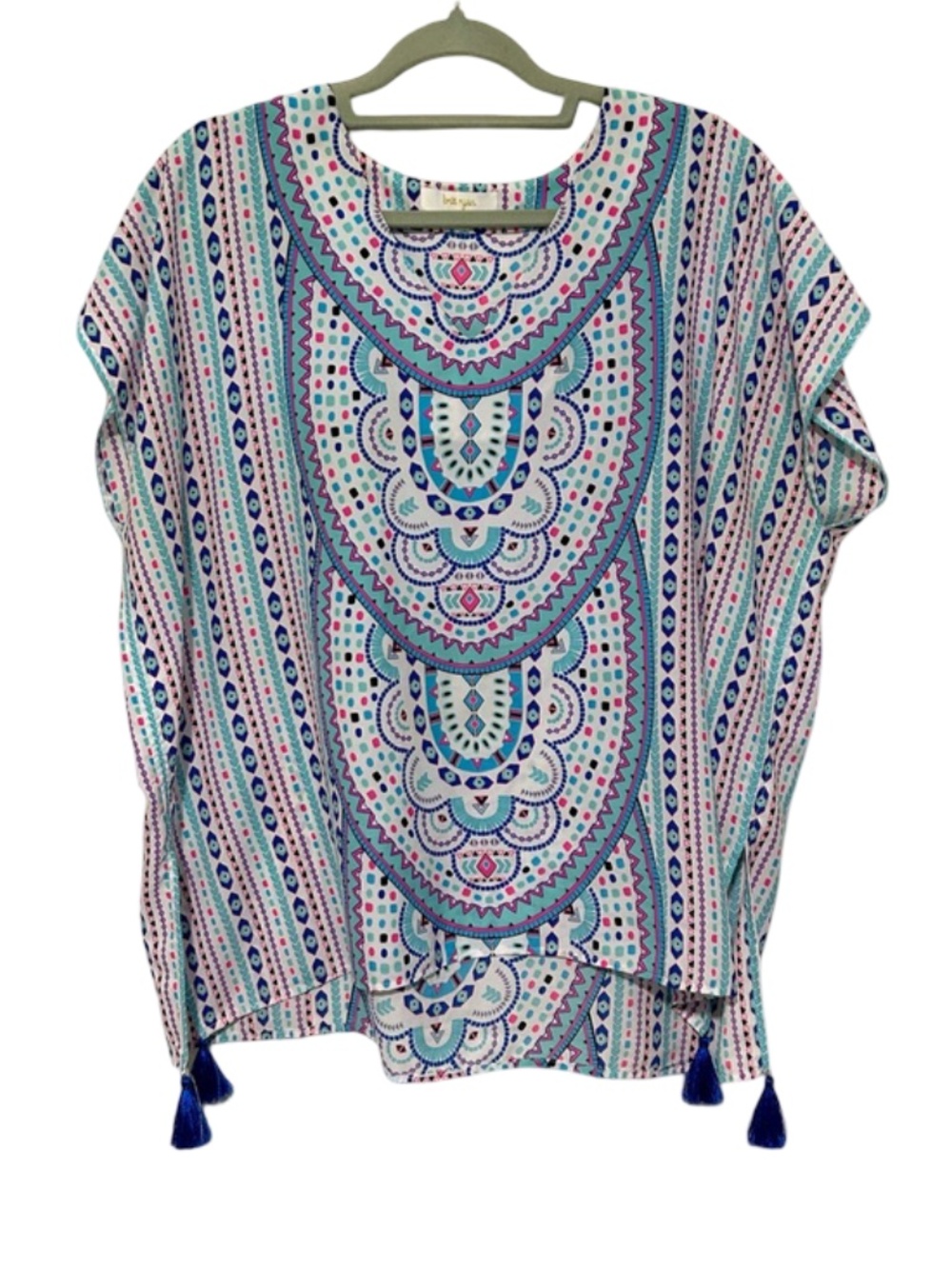 Britt Ryan Geometric Pattern Swim Coverup Size Large
